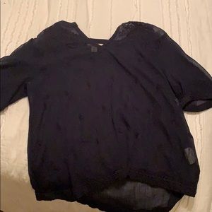 Navy blue blouse